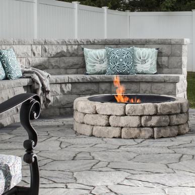 Flagstone Fire Pit Kit