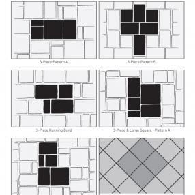 3-Piece Patterns, Running Bond, Stack Bond